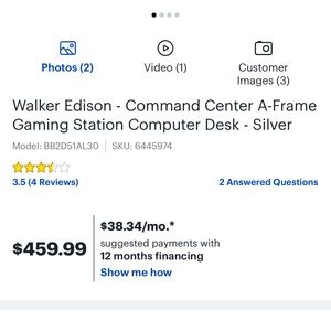 Glass desk. Used but practically brand new. No scratches or dings.